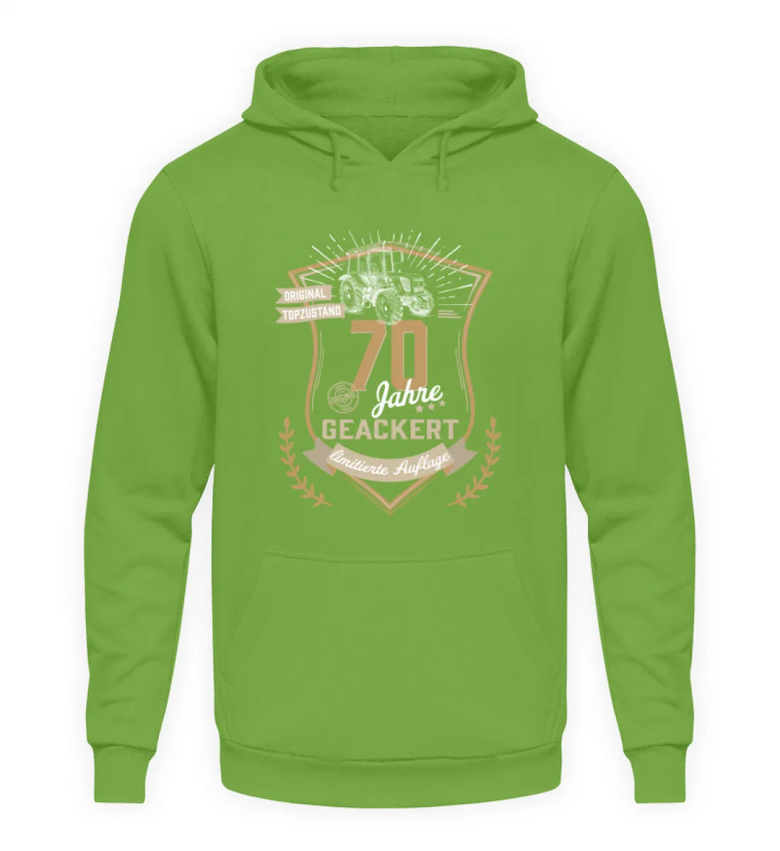 70 Jahre geackert - Geburtstag Landwirt  - Unisex Kapuzenpullover Hoodie