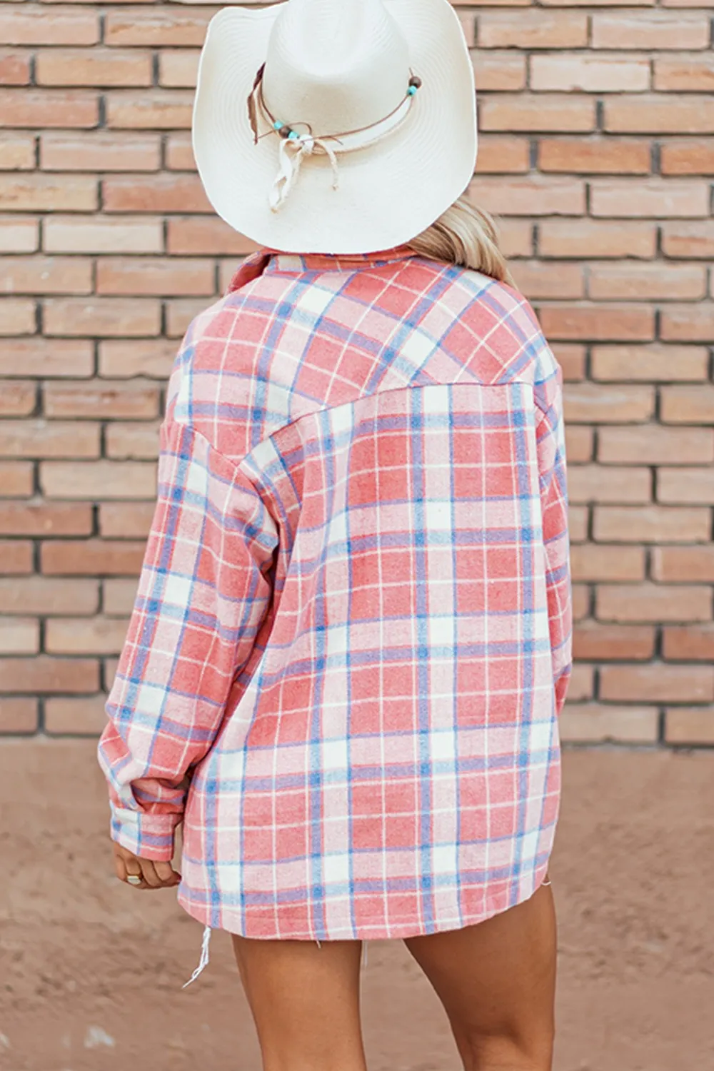 A Little Bit Country Plaid Shacket