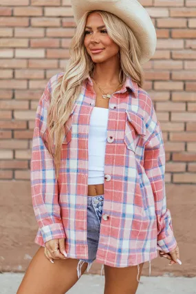 A Little Bit Country Plaid Shacket