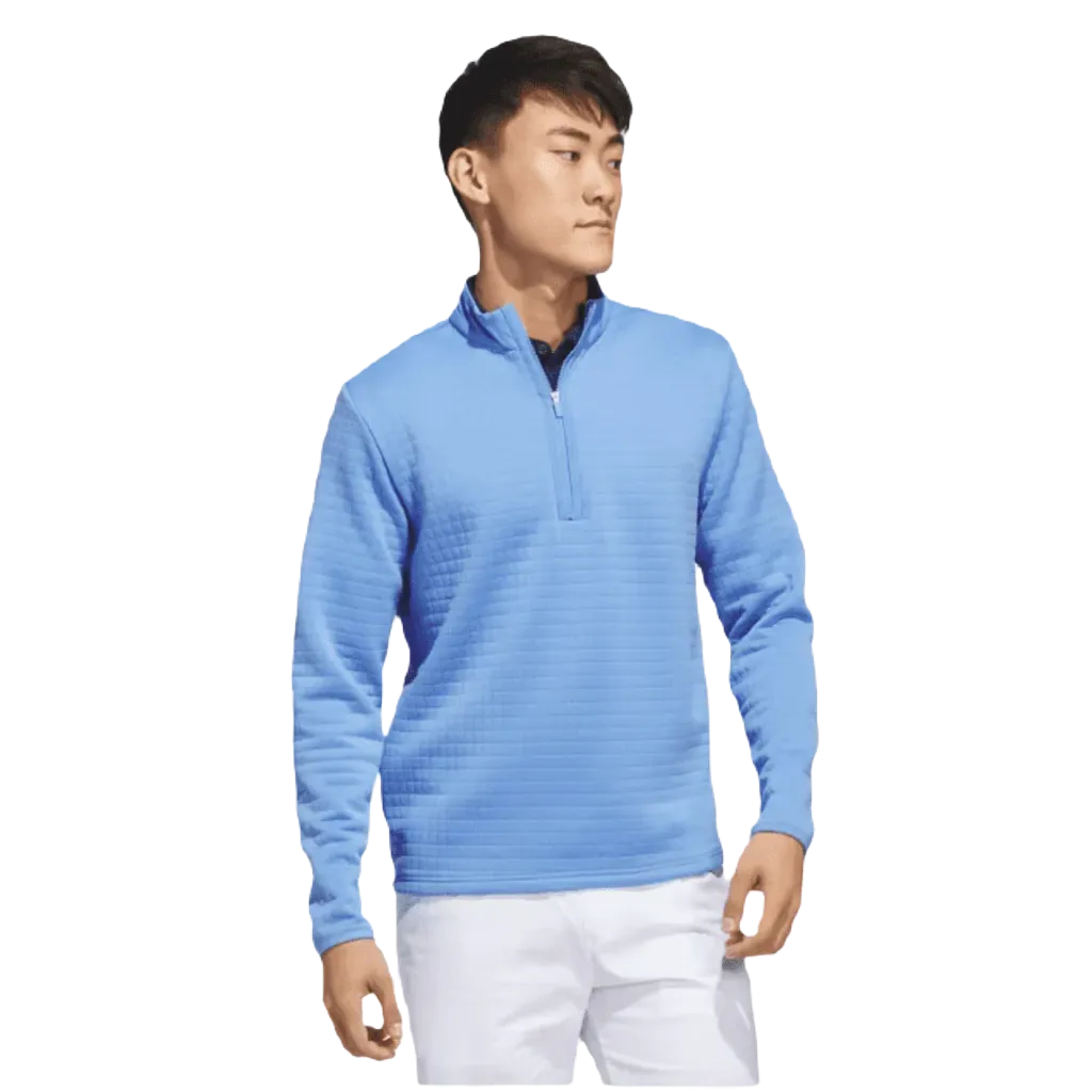 Adidas (DWR) Water Repellent 1/4 Zip Pullover - Blue