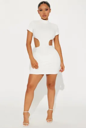 Alyson Snatched Mini Dress - Off White