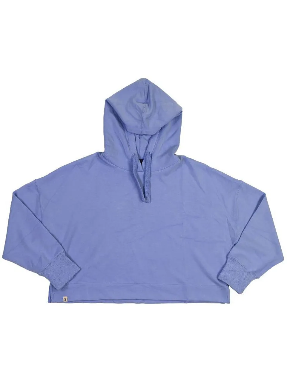 Andrea Cropped Hoodie In Splash Blue