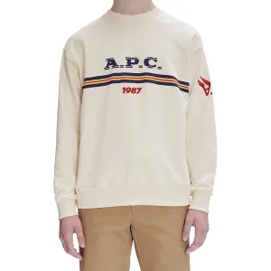 A.P.C. Mens Sweat Adam Printed Crewneck Sweatshirt