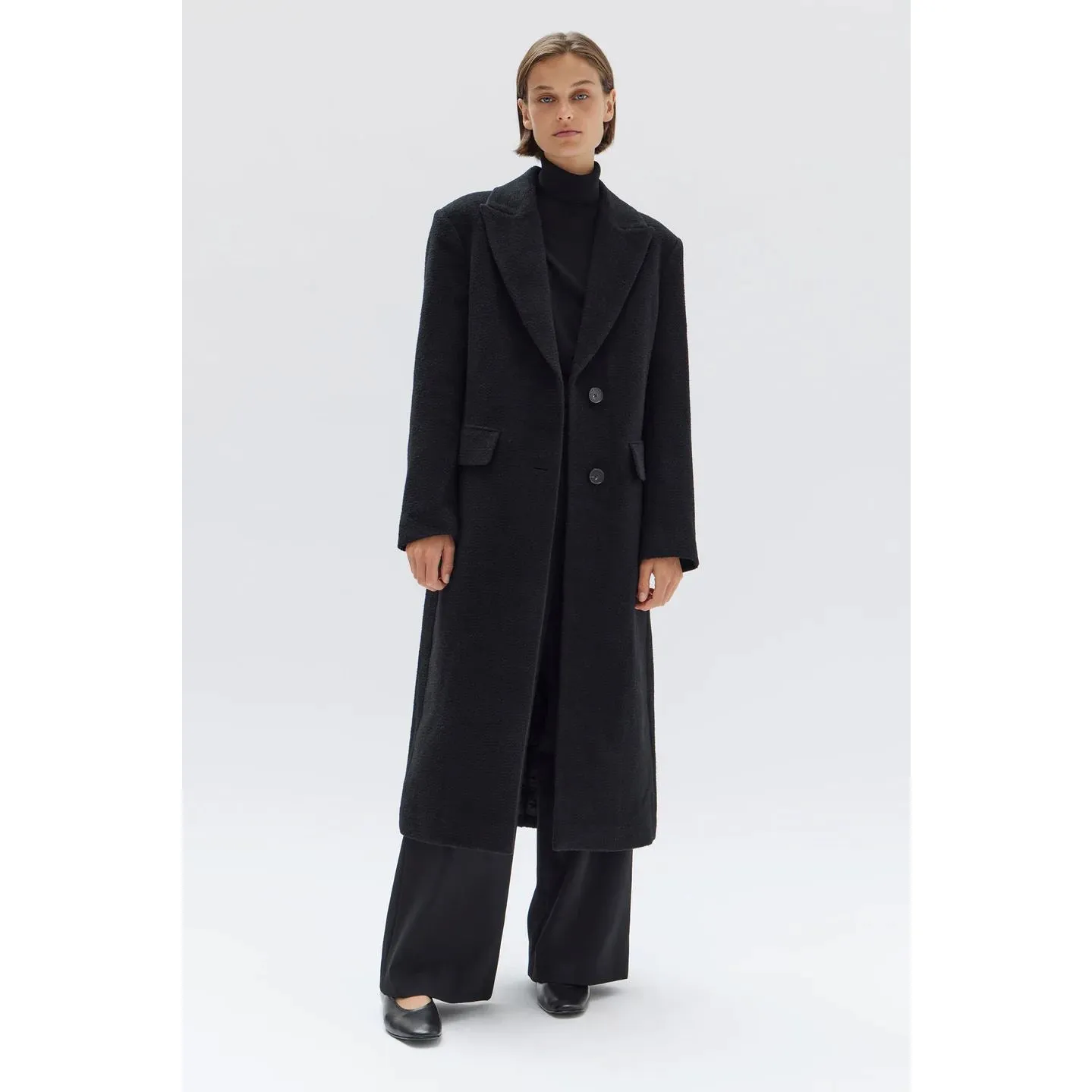 Assembly Label Ricki Wool Blend Coat - Black