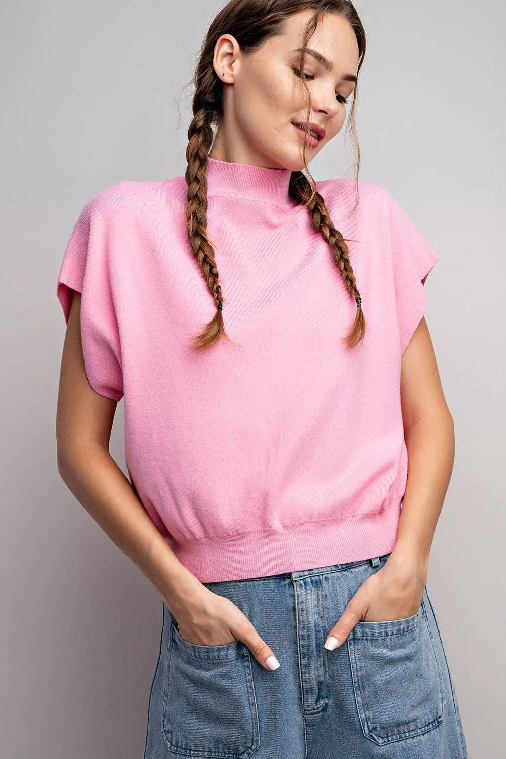 Baby Girl Mock Top-Pink