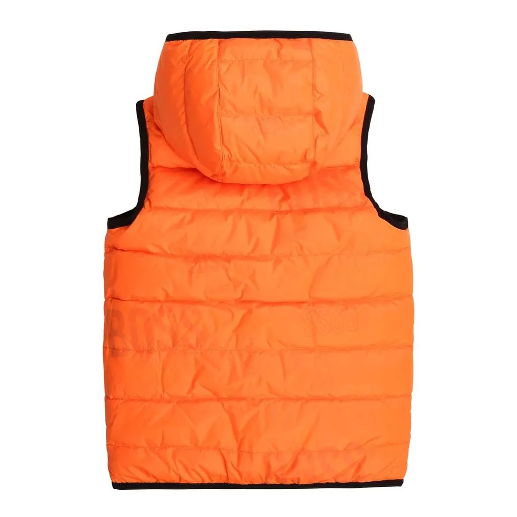 Black & Orange Reversible Down Jacket