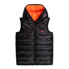 Black & Orange Reversible Down Jacket