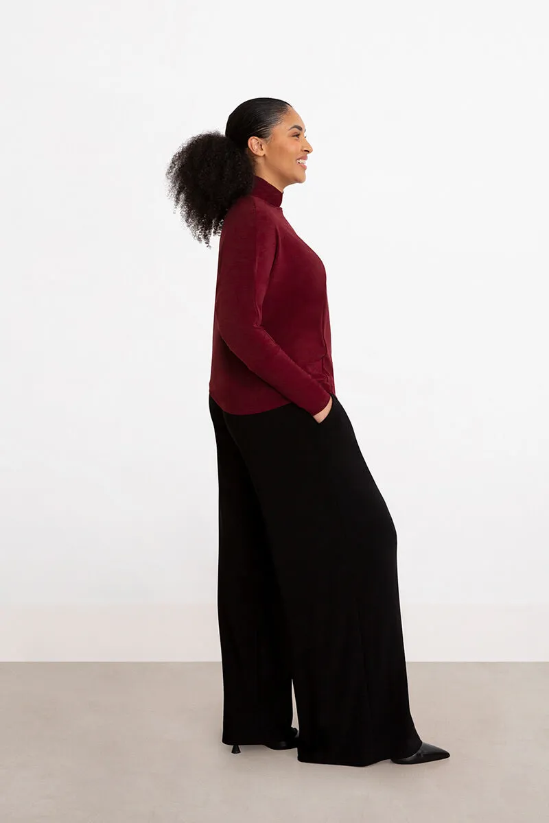 Boxy Pocket Top | Pomegranate