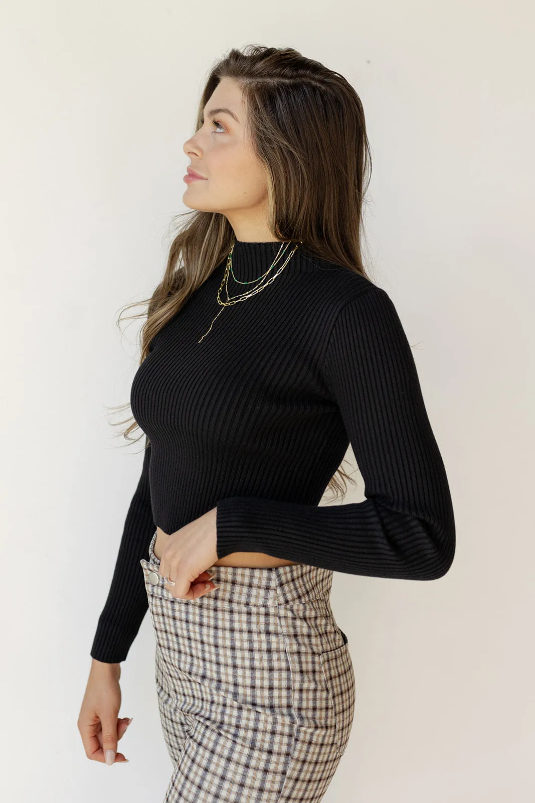 braelyn sweater crop top