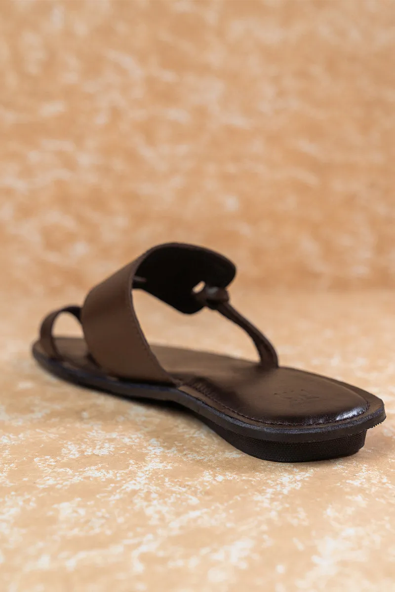 Burnish Leather Sandal