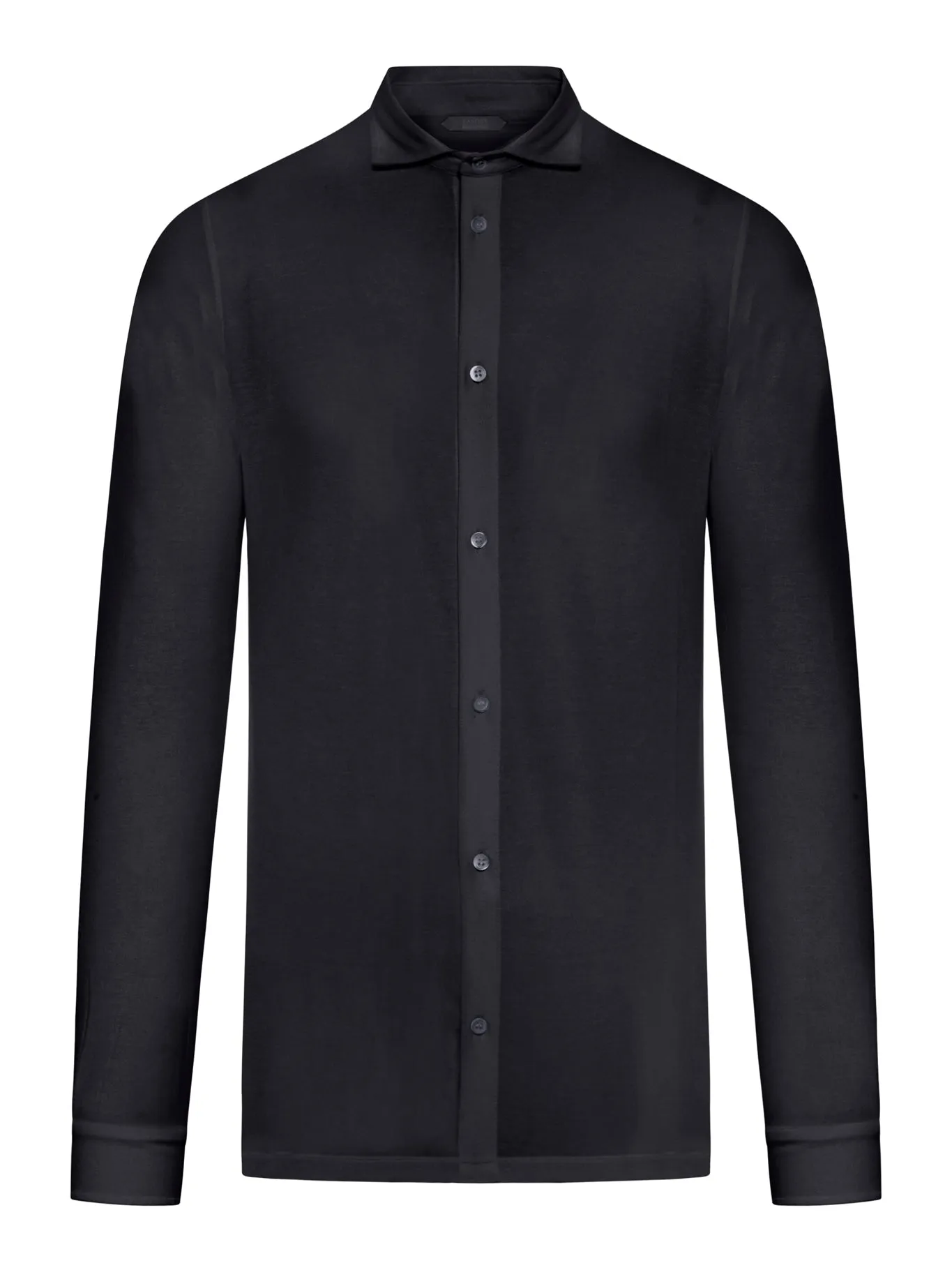 button-down fastening shirt