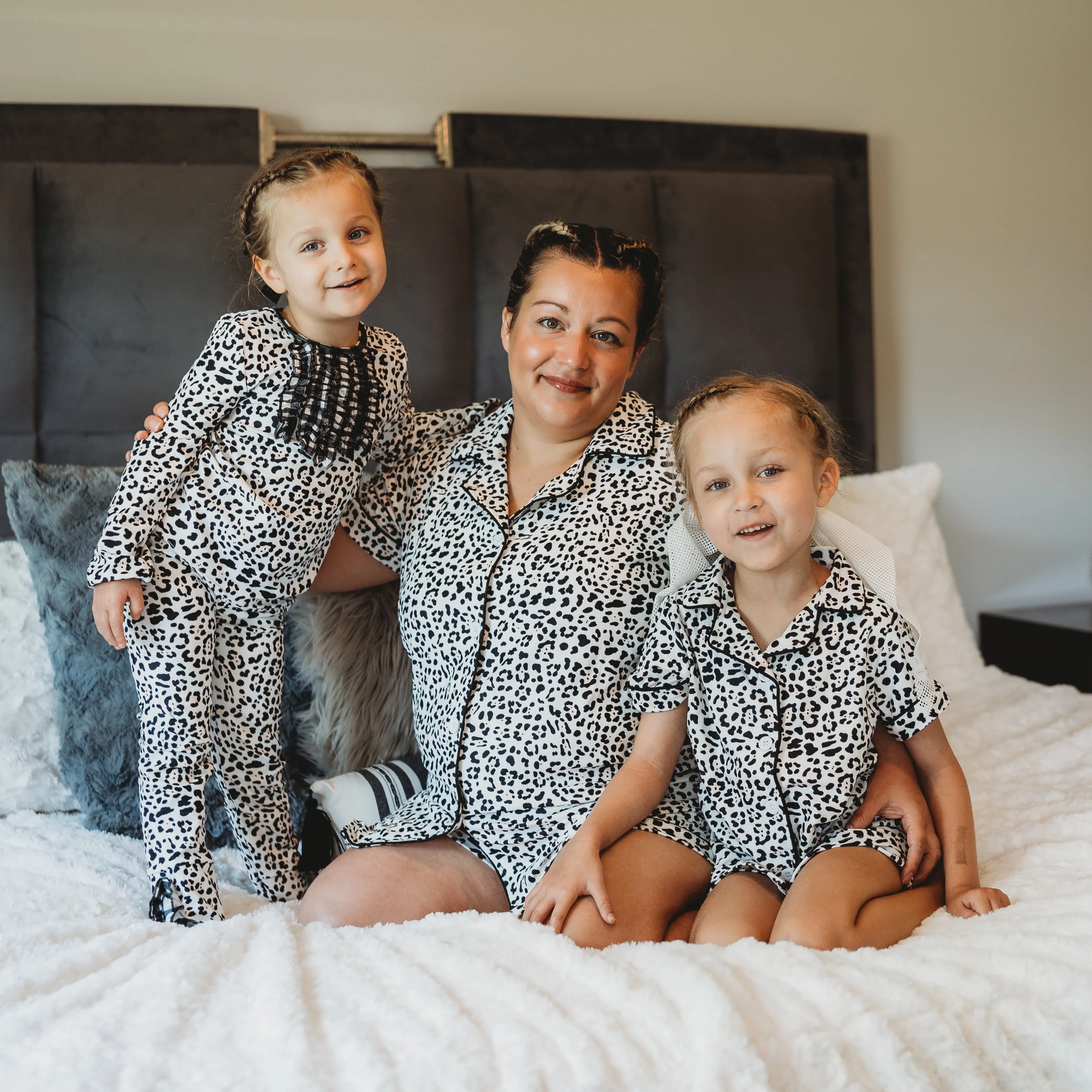 Button Down Pajamas - Leopard