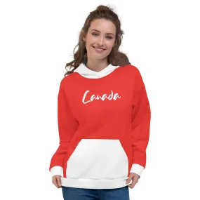 Canada Flag Hoodie / Patriot Hoodie / Red - White Hoodie