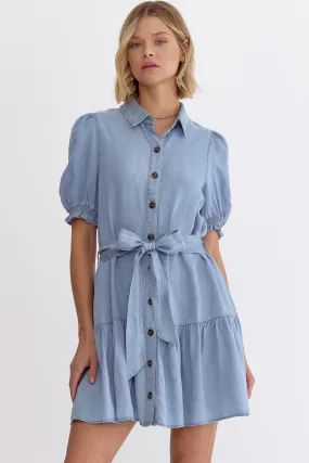 Chambray Button Down Dress