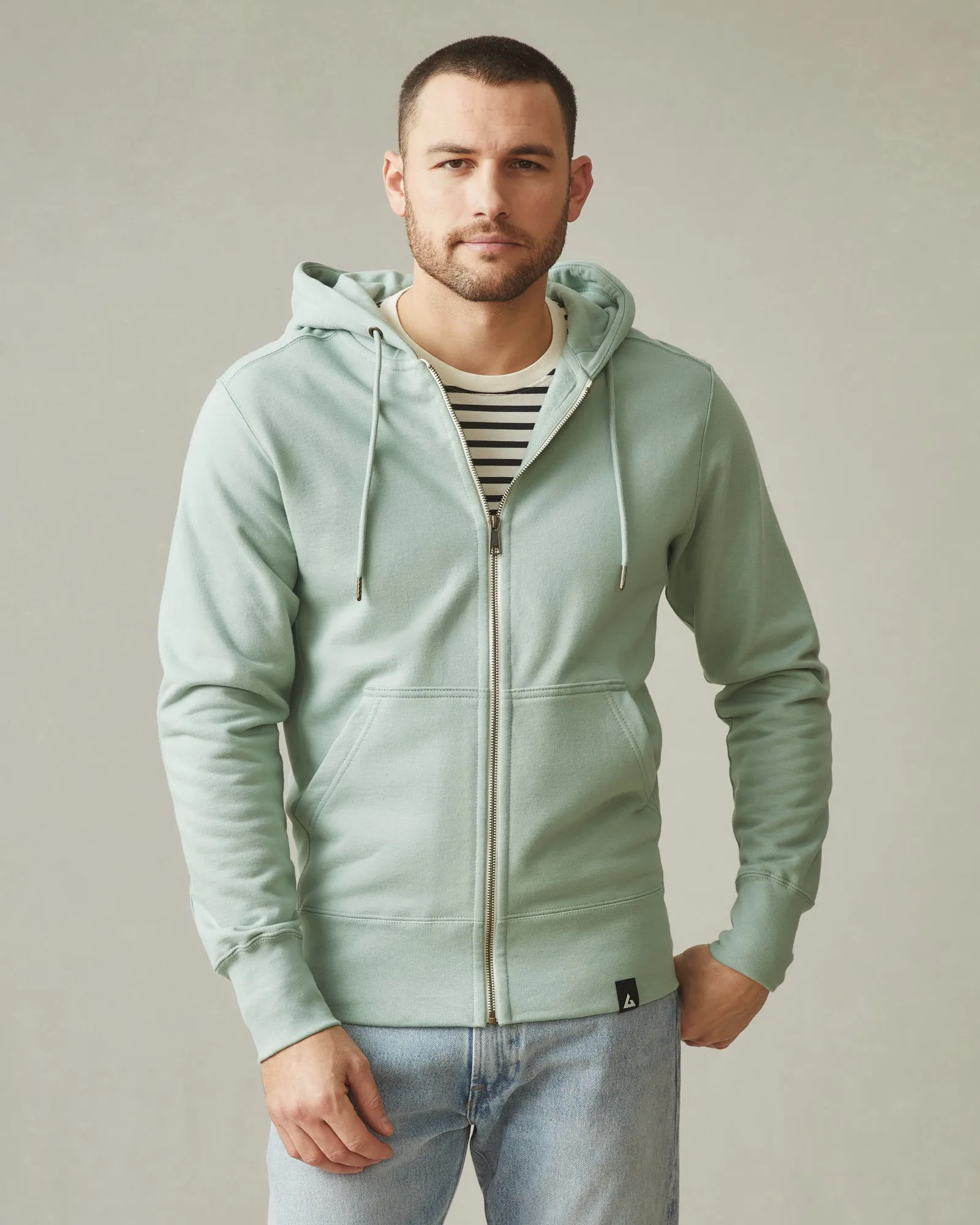 Classic Full Zip - Iceberg Green