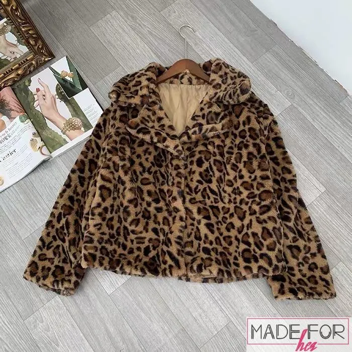 Client Sakshi In Our Leopard Furr Coat