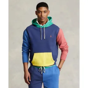 Colour-Block Fleece Hoodie - Multi