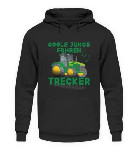 Coole Jungs fahren Trecker  - Unisex Kapuzenpullover Hoodie