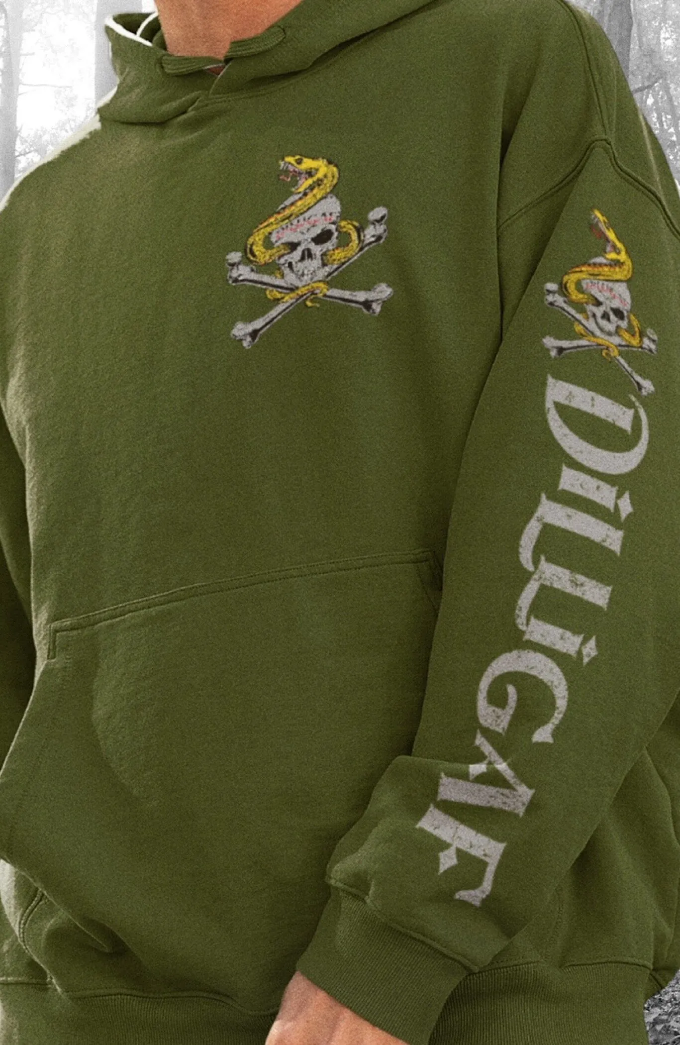 Don't Tread on me Skull Pullover Hoodie