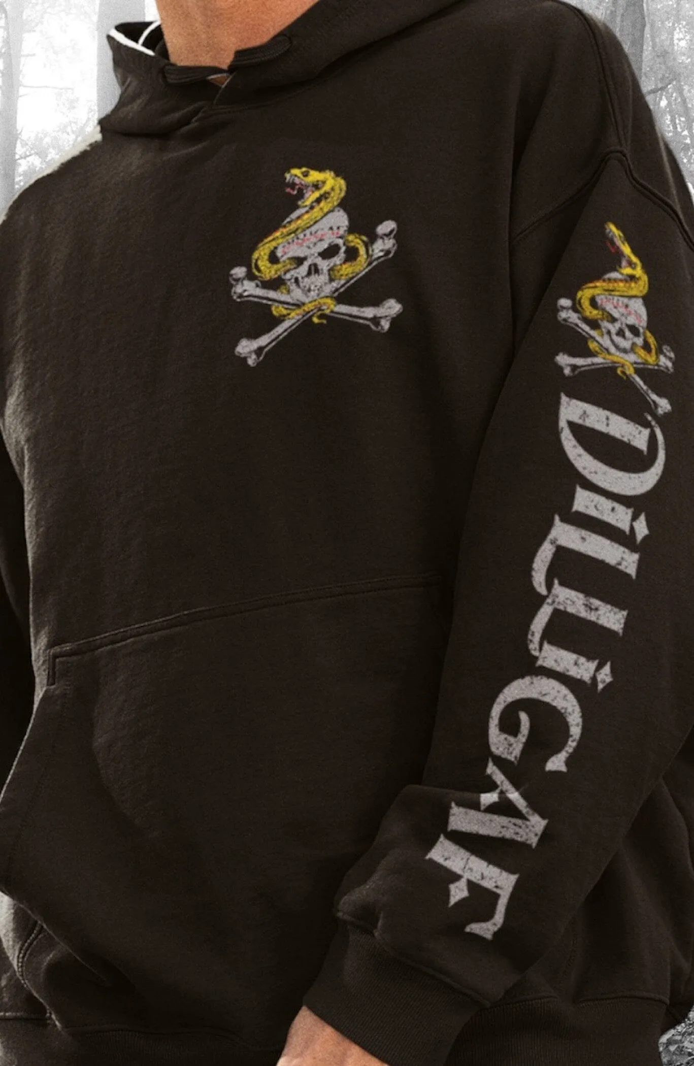 Don't Tread on me Skull Pullover Hoodie