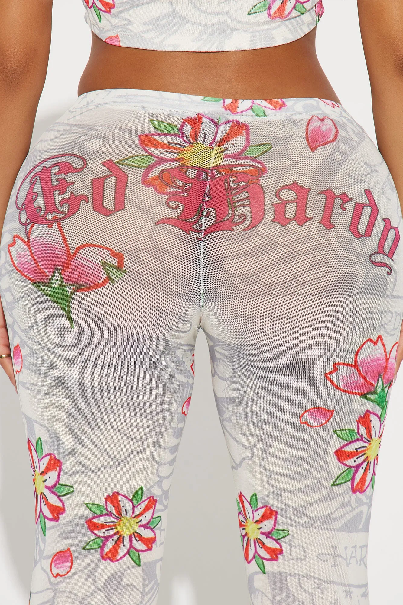 Ed Hardy Eagle Pant Set - Ivory