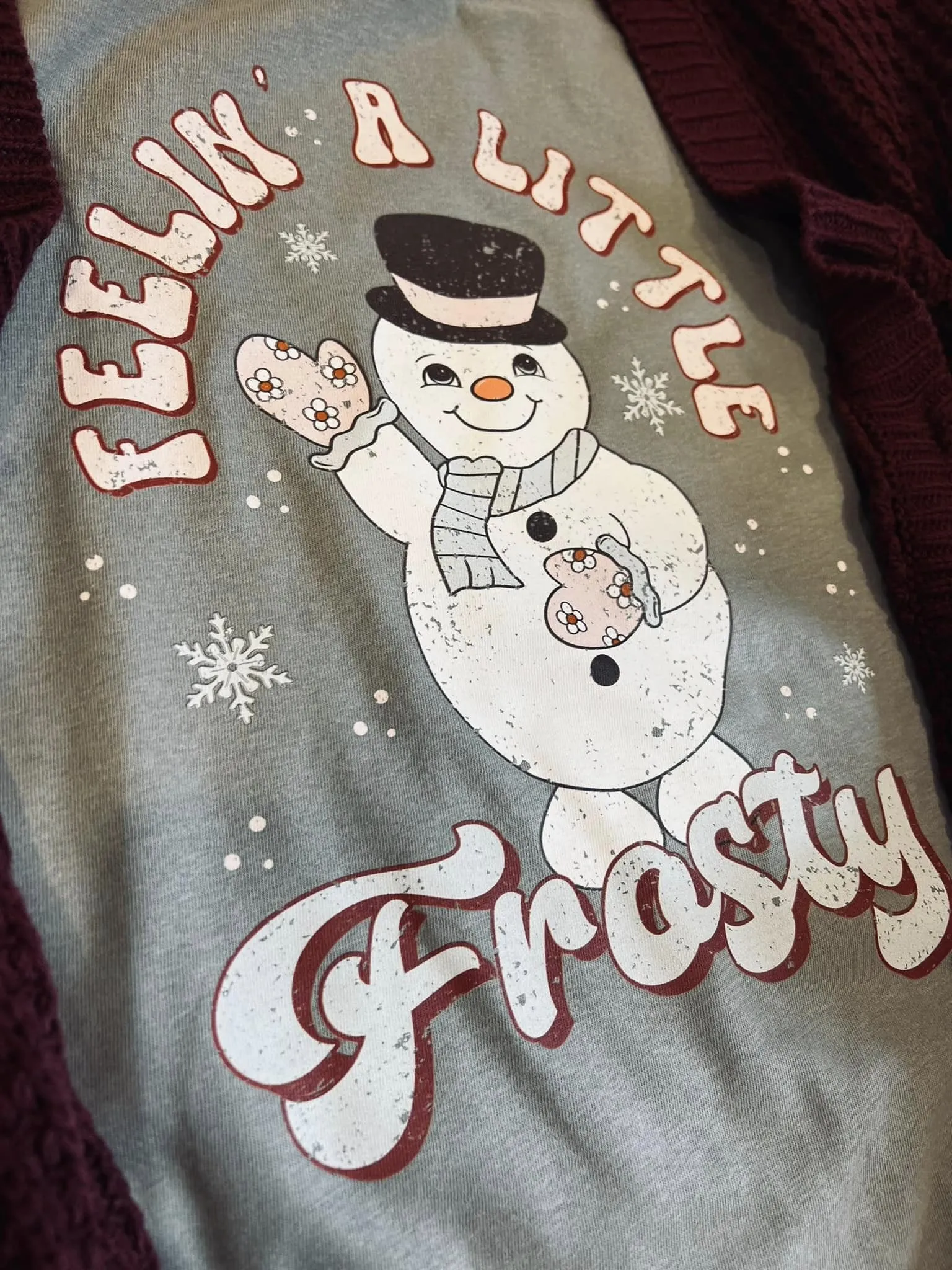 {FEELIN' A LITTLE FROSTY} Charcoal Comfort Colors Tee