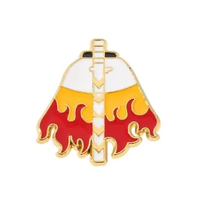 Fire Hashira Rengoku Demon Slayer Cool Personality Torch Brooch Accessories Jacket Backpack Badge Jewelry