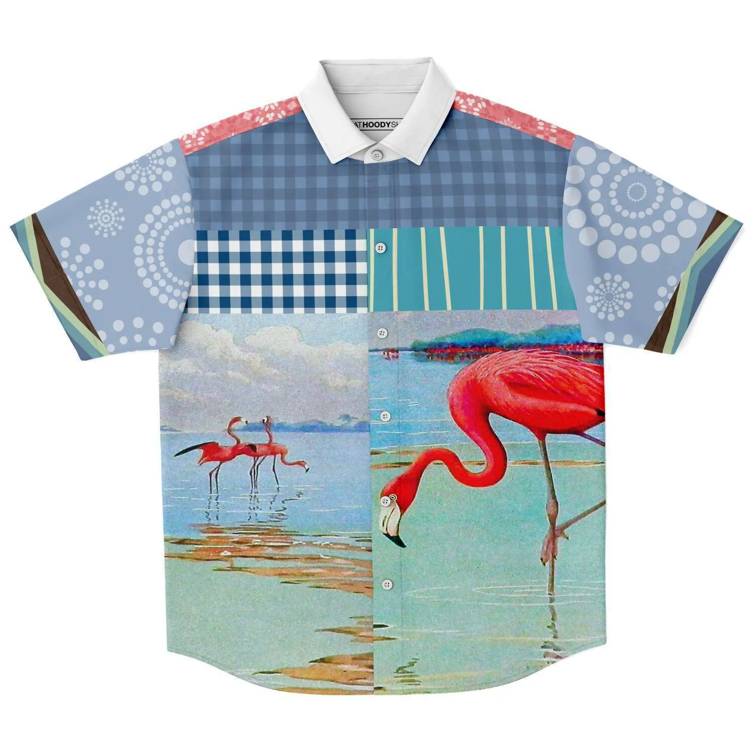 Flamingo Road Short Sleeve Button Down Shirt