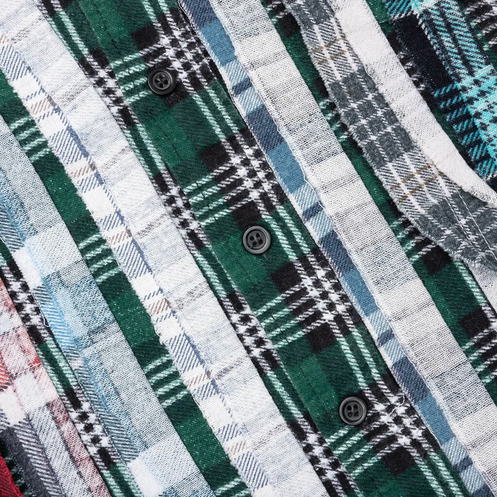 Flannel Shirt Ribbon Shirt - Assorted