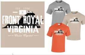 Front Royal, Virginia Canoe Capital Jersey Tshirt - 3 colors