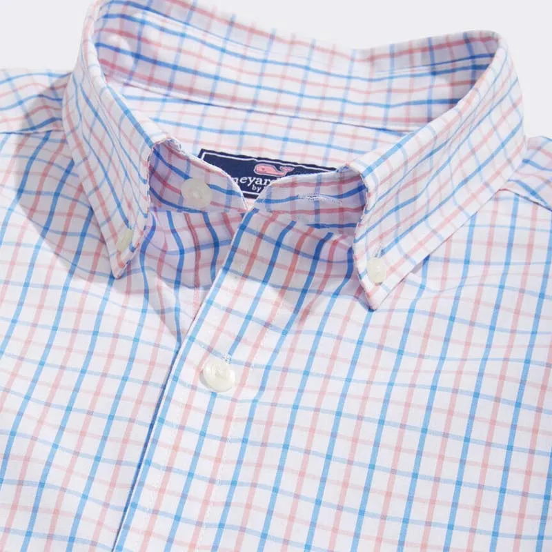 Gingham Poplin Button Down Shirt