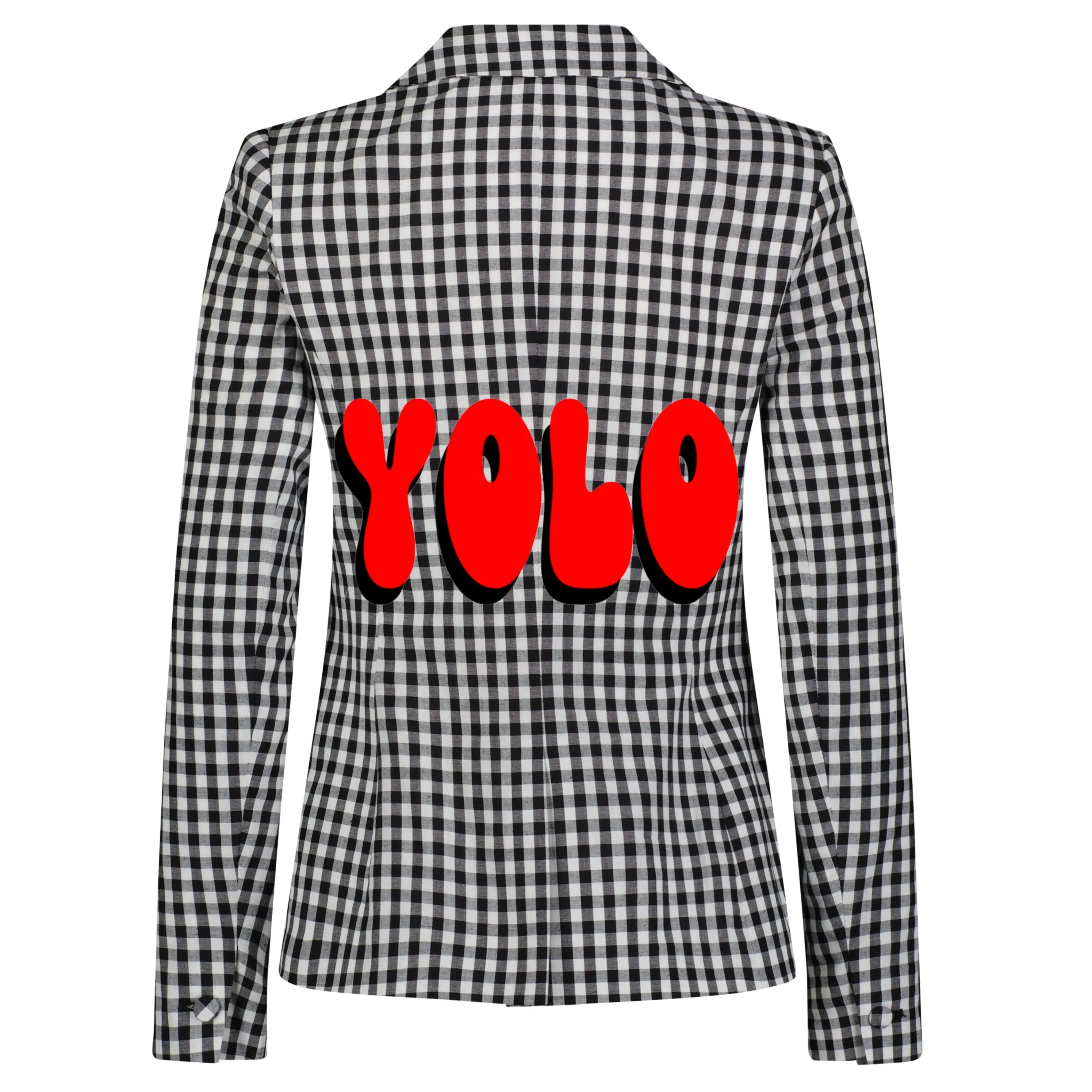 Gingham Yolo Blazer