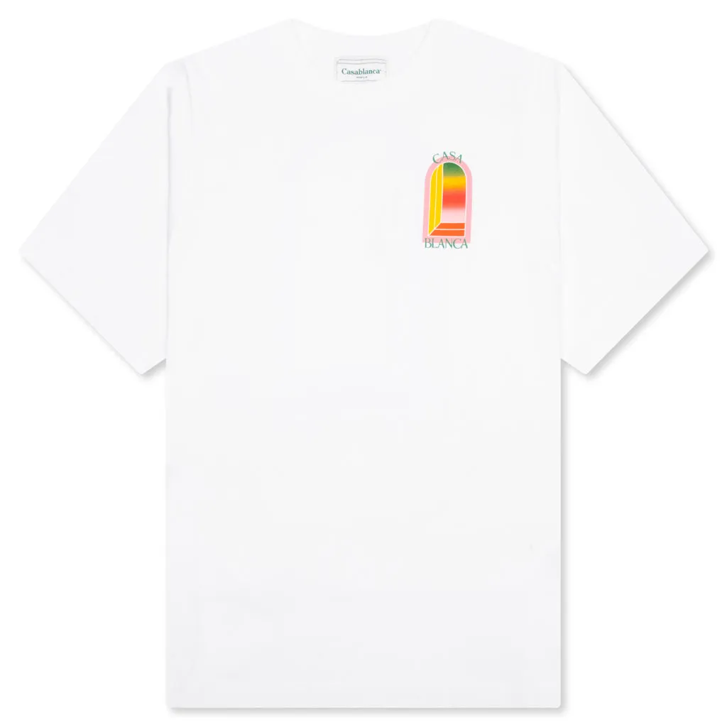 Gradient Arch Logo T-Shirt - White