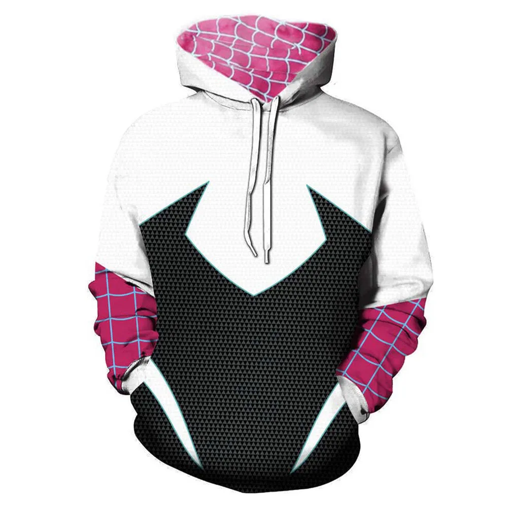 Gwen Stacy Cosplay Hoodie 3D Printed Hooded Sweatshirt Men Women  Casual Streetwear Pullover