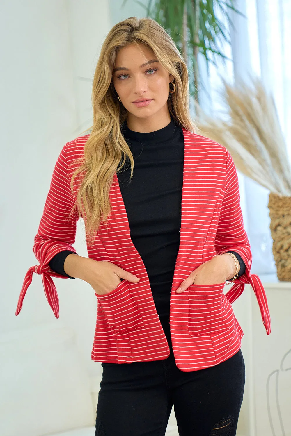 Hearts on Fire Knit Blazer