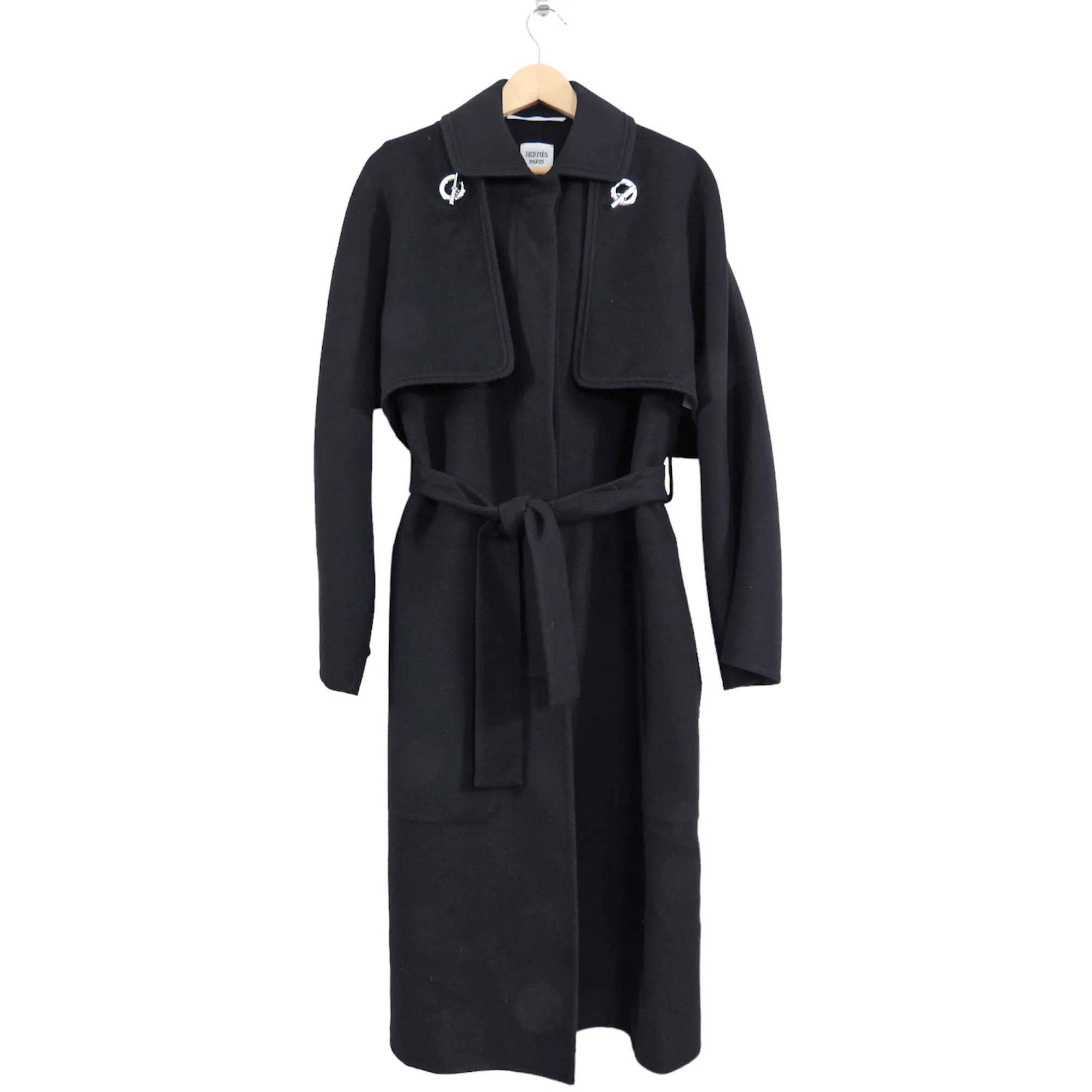 Hermes Black Cashmere 3 in 1 Coat - M (6/8)