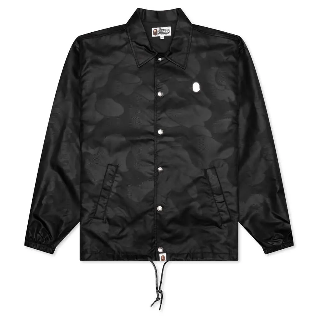 Ink Camo Coach Jacket - Black