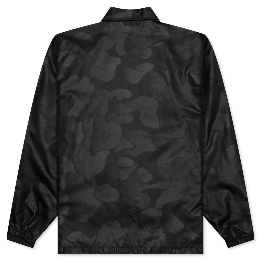 Ink Camo Coach Jacket - Black