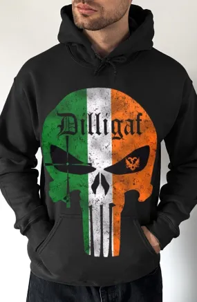 Irish Punisher Dilligaf Pullover Hoodie