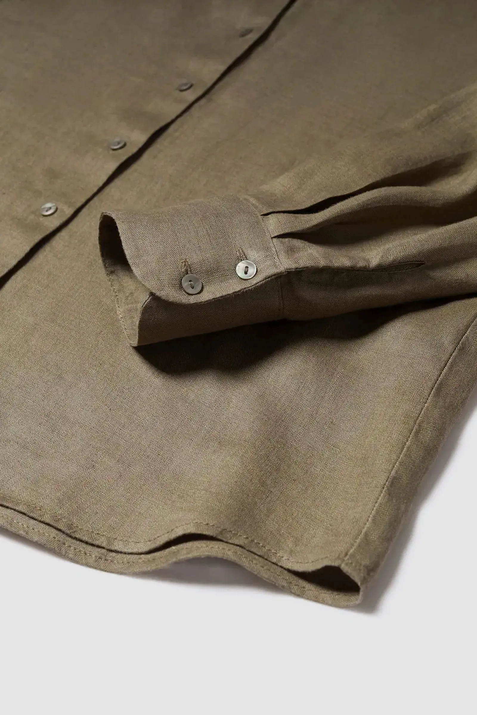 Khaki Linen Shirt