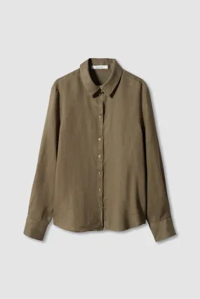 Khaki Linen Shirt