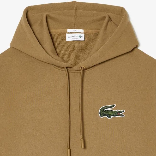 LACOSTE Unisex Loose Fit Organic Cotton Hoodie