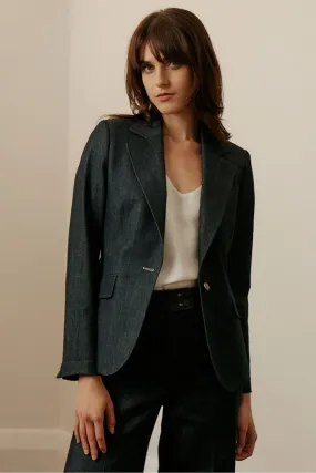 Lily Jacket - Blue Denim Cashmere