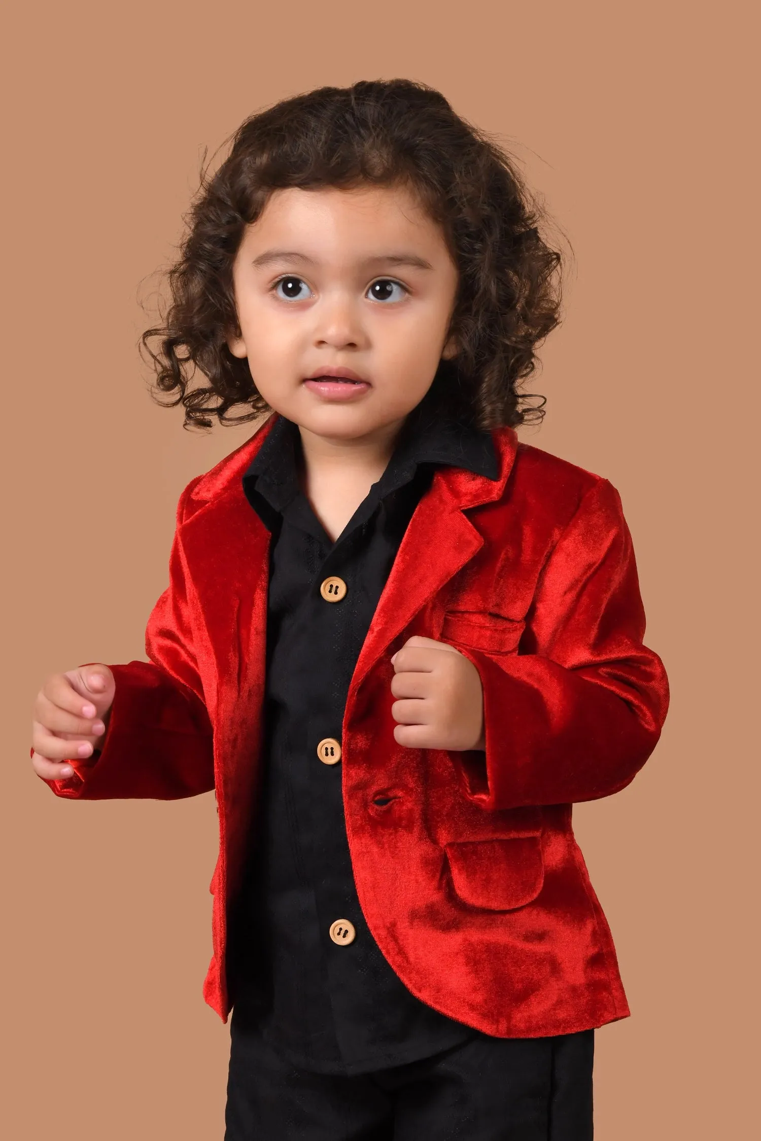 Childrens Stylish Red Marvel-Themed Jacket