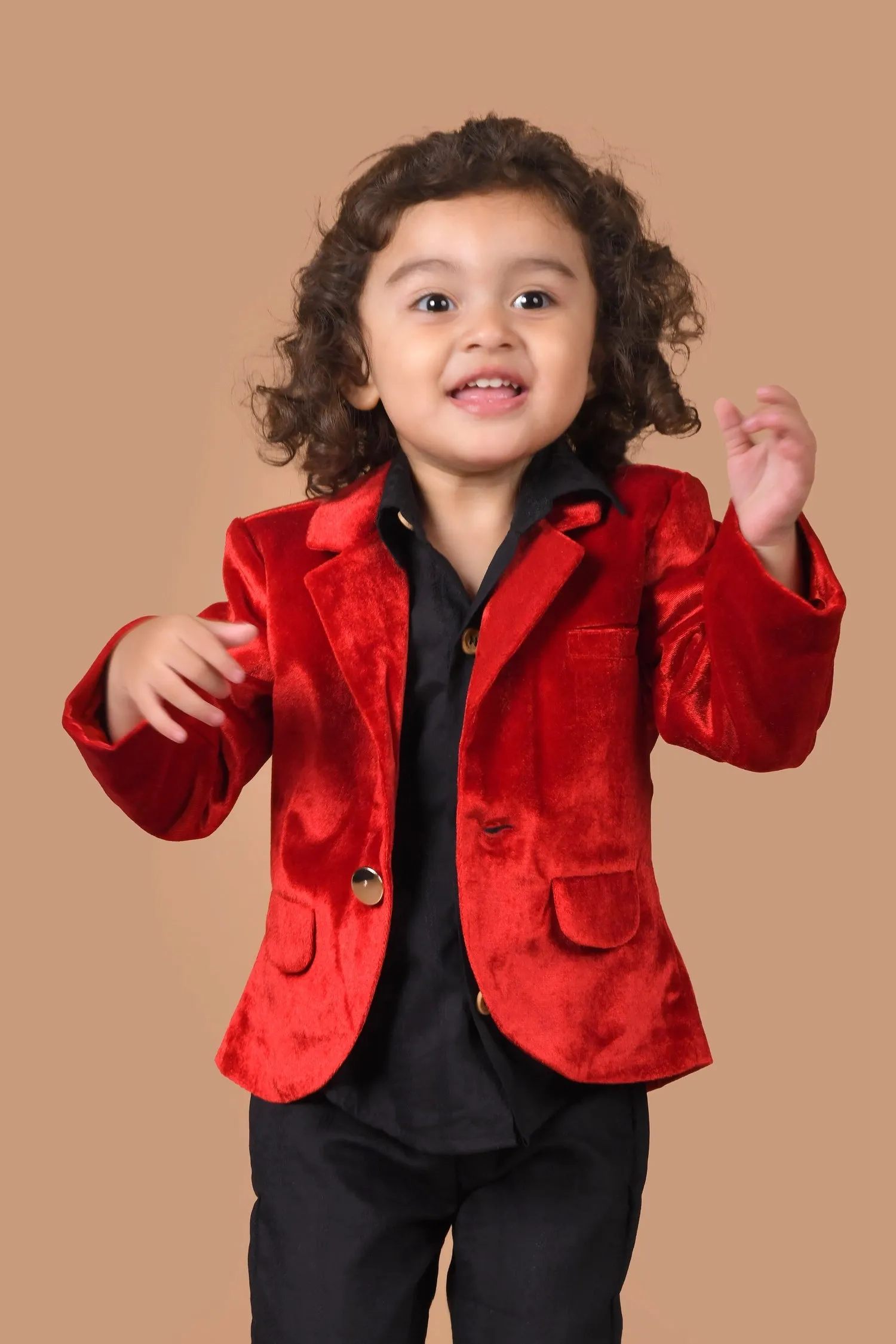 Childrens Stylish Red Marvel-Themed Jacket