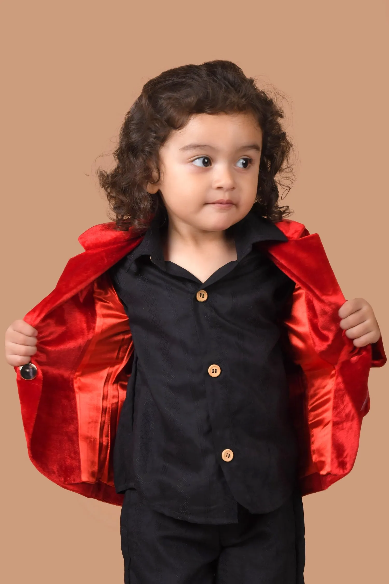 Childrens Stylish Red Marvel-Themed Jacket