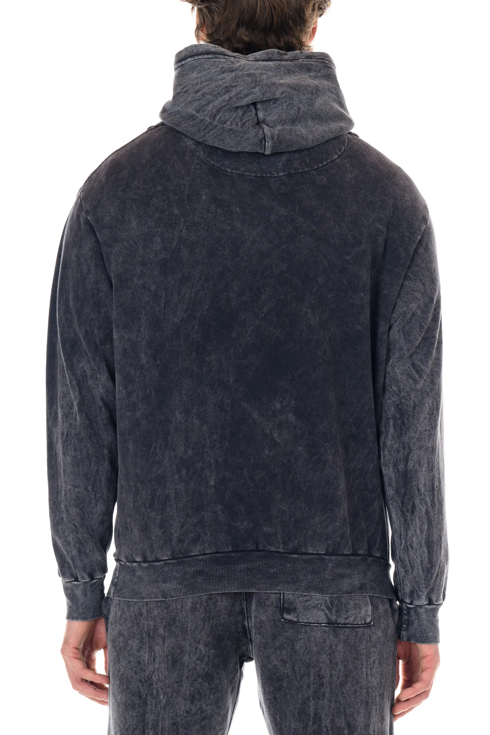 Los Feliz Mineral Wash Hoodie - Black