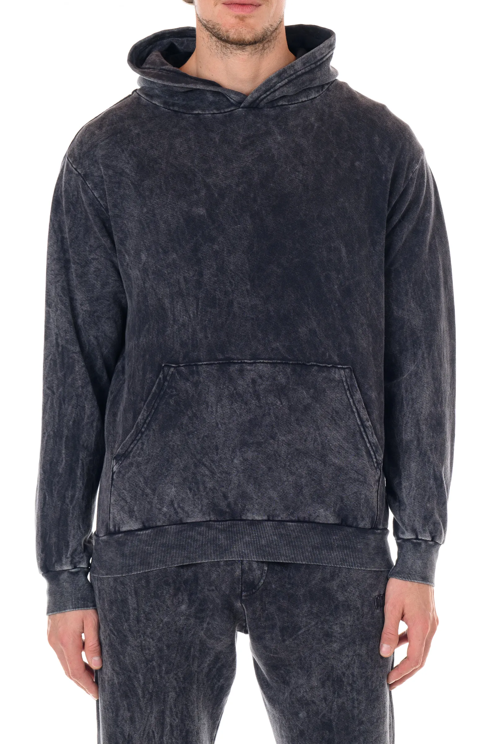 Los Feliz Mineral Wash Hoodie - Black