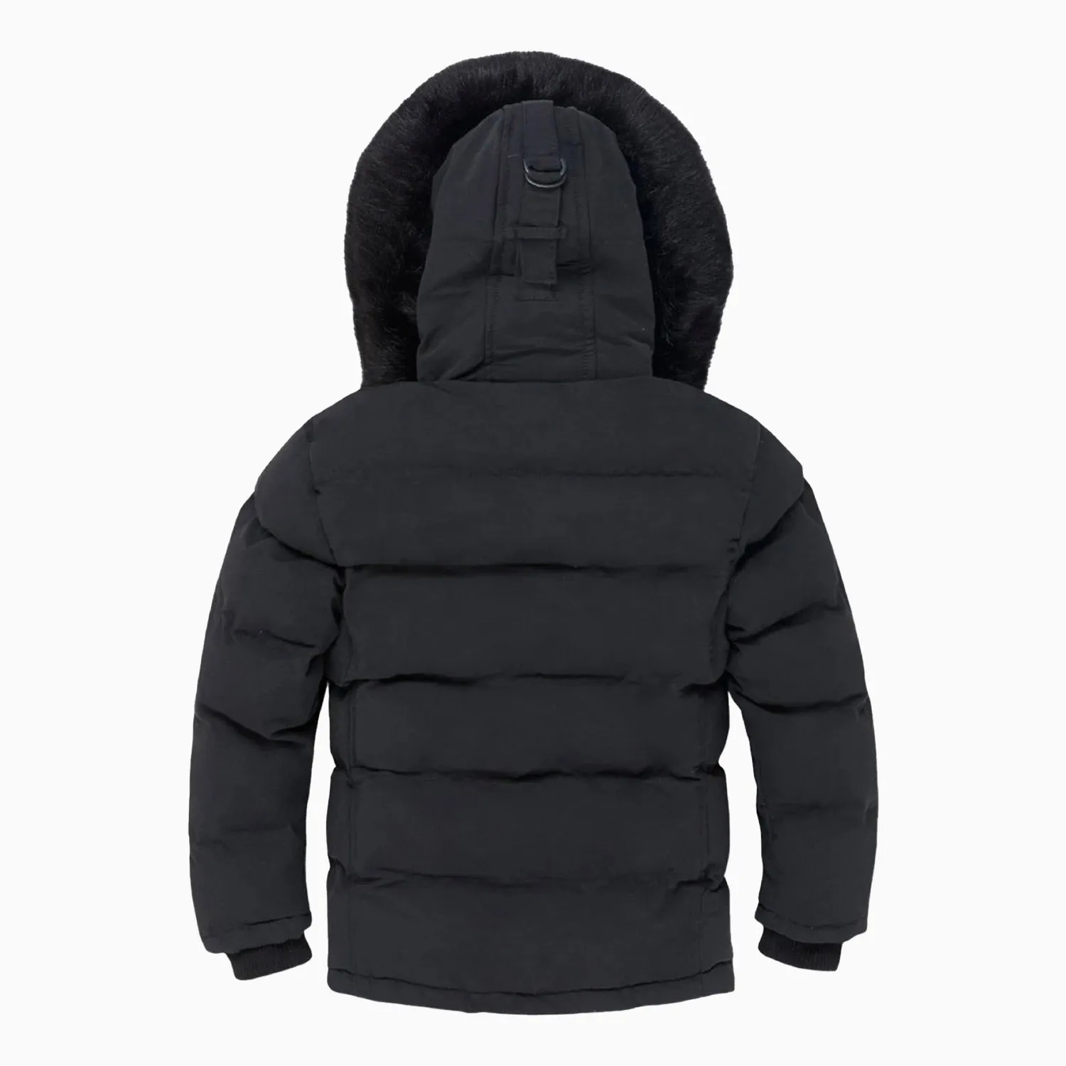 Men's Puffer With Faux Fur Jacket