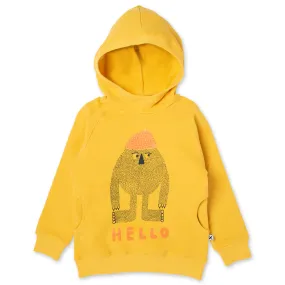 Minti Hello Later Yeti Furry Hood - Mustard